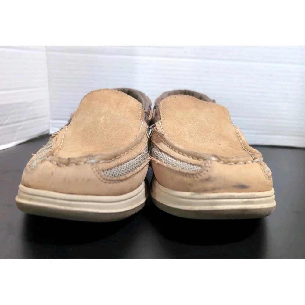 BASS PRO WORLDWIDE SPORTSMAN NANTUCKET SLIP-ON BOAT SHOES MENS SIZE 8M VGC